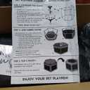 Pet Playpen with Top - Perfect for Puppies & Small Dogs - Indoor and Outdoor Puppy & Dog Covered Play Pen - Features 2 Doors for Easy in and Out Access,45"L x 39"W x 26"H