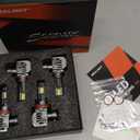 SEALIGHT S7S // 9005/HB3 Light, 120000LM Brightest Bulbs, 6500K White, Easy Installation,10 Years Lifespan, Plug-N-Play, 4 Pack