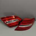 USR 08-11 W204 2D/4D Tail Light Rear Tail Lamps 2pc Set (Left + Right) Compatible with 2008-2011 Mercedes Benz C-Class 4 Door Sedan and 2 Door Coupe All Models AMG (FACELIFT 2012+ Style w/RED LED)