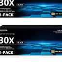 30X CF230X Black Toner Cartridge High Yield 2-Pack with Chip: 30X Toner Cartridge Replacement for HP30X CF230X Black Toner Works with Laser Pro M203dn M203dw Pro MFP M227fdn M227sdn M227fdw