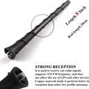 8'' Inch Roof Antenna Mast Compatible for 2011-2022 Jeep Cherokee Grand Cherokee Dodge Durango Dart Journey Chrysler 200 Replacement Back Rubber Car Antenna 5091100AA 68297936AA
