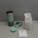 Momcozy 22oz Portable Breast Milk Cooler for Outdoor, Life Saver with 360 Total Cooling for 24 Hours, Larger Capacity Travel Breastmilk Chiller with 2pcs Baby Bottles for Breastmilk Storage, Green