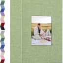 popotop Photo Album 4x6-200 Photos Photo Books with 200 Horizontal Pockets,Linen Cover Albums for Family Wedding Anniversary Baby Vacation Pictures