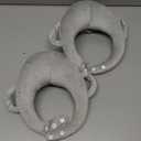 2 Pack Baby Pillow,Breastfeeding Pillow,Nursing Cushion for Bottle Feeding Comfort,Arm & Wrist Relief Pillow for Infant CareGray