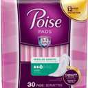 Poise Regular Light Absorbency Pads, 30 Count (Pack of 1)