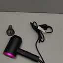 Travel Hair Dryer, Foldable Handle, Lightweight Fast Hair Dryer for Women Men, Portable Constant Temperature Blow Dryer for Hair Care, Black