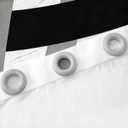 Curtains, black and white color, 2 piece, 60x42 inch
