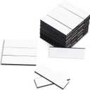 60Pcs of Baseball Lineup Board Magnets 0.5 x 1.6 inch, Strong Magnetic, Repeatable 0.08 Thickness for Coaching Boards, Secure and Reusable Name Tag Magnets for Coaches Clipboard (60, 0.5 * 1.6in)