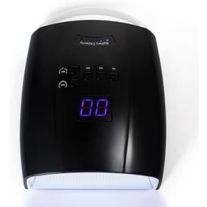 48 Watt UV LED Nail Lamp Rechargeable Cordless Gel UV Light for Nails, Professional Nail Dryer with 5 Timer Setting & Auto Sensor,Wireless Fast UV Nail Light Curing Lamp for Salon & Home (Black)