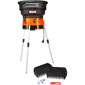 Yard Force YF8000LS Electric Leaf Mulcher/Shredder with Bonus Accessory Kit, One Size, Black/Orange