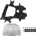 Lower Engine Splash Shield Guard Including Screws and Bolts Compatible with Honda Civic 2016-2021 Replaces 74110-TBA-A00 74110TBAA00