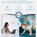 Pool Alarm, Floating Pool Safety Alarms for Inground & Above Ground Pools – Loud 110dB Alert, Adjustable Sensitivity, Protection for Kids & Pets (Blue+Black)