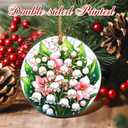 Christmas Ornaments, Flower Ornament, Christmas Tree Decorations, Holiday Ornaments, Gifts for Flower Lovers, Holiday Party Gifts, and Xmas Gift Ideas - Lily of The Valley