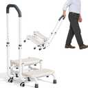 Portable Step Stool with Handle and Non-Skid Platform, Heavy Duty 2 Steps Medical Foot Stool for Adult, Seniors, Handicap Holds up to 350 lbs