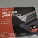 Toaster Oven Liner  Compatible with Breville, Cuisinart, Black & Decker, Dash, and More  Nonstick Heat Resistant Reusable Air Fryer Liners, PFOA & BPA Free, 9x11", 2 Pack, Black