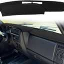 Dash Cover Mat Custom Fit for Jeep Cherokee XJ Dashboard Pad Cap Carpet Protector (Black) K308