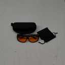 Eyekepper 100% Blue Light Reduction, Huge Fitover Anti-Blue Blocking Computer Eyeglasses with Extra Amber Lenses, Black