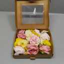 Artificial Flower Assortment for DIY Centerpiece Arrangement Wedding Hand Bouquet Flower Bouquet Centerpiece Arrangement Party Baby Shower Home Decoration (Pink Yellow)
