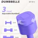 Ragebby Adjustable Dumbbell Set of 2, Weights for Men and Women at Home, 20LB(10LB Pair)