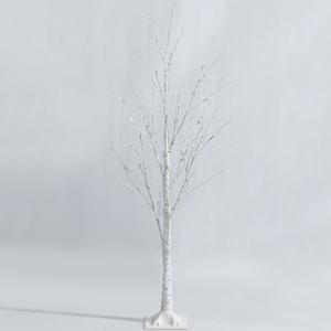 Costway 4-ft Pre-lit Slim White Artificial Christmas Tree with White LED Lights