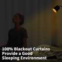 BGment Pure White Blackout Curtains 54 Inch Length for Bedroom 2 Panels Set, Linen Textured Thermal Insulation Soundproof Window Curtain Drapes with Grommet, 52 Inch Wide Each Panel