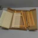 Household 2-Tier Cup Shelf Organizater,Cupboard Cabinet Coffee Mug Cup Stemware Cup Storage Drain Rack,Bamboo Flower Shelf Bookshelf,Bedroom Kitchen Organizer Shelves (11"(Natural))