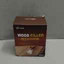 Wood Filler Repair Kit 16oz White  Paintable & Stainable Wood Putty Filler for Furniture, Doors & Floors, Exterior Water-Resistant Wood Crack & Hole Filler with Scrapers, Sandpaper & Gloves