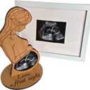 Heart's Sign Sonogram Picture Frame Bundle | Unique Pregnant Women Gifts - Expecting Parents To Be Gifts | Love at First Sight Sonogram Frame