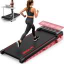 Walking Pad with Incline, FOUSAE 6.2MPH Walking Pad Under Desk Treadmill with 10% Incline, Full Screen LED Display, 2.75HP Brushless Drive, 12 HIIT Programs, Remote Control, 350 LBS Capacity