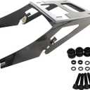 Motorcycle Black Two Up Mounting Rack Bracket Lugagge Rack Fit for Harley Softail Heritage Classic Pak Deluxe 2018-Later FLDE FLHC FLHCS 50300188