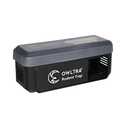 OWLTRA OW-7 in-/Outdoor Electric Rodent Trap, Instant Kill Mouse & Rat Zapper with Waterproof Cover, Sound & Light Alarm, and Batteries or USB Power Source, Waterproof Grade IPX4, Black