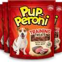 Pup-Peroni Dog Training Treats Made With Real Beef, 8 Bags (5.6 Oz. Each) | Slow cooked 2.5+ hours for a tender texture & rich, meaty taste. 24% protein. No fillers. No Red 40. (EXP 11/12/26)