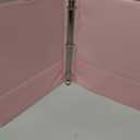 SUNEE 3 Ring Binder 1 Inch Pink 1 Pack, Holds 175 Sheets of Letter Paper, Clear View 1" Three Ring PVC-Free (Fit 8.5x11 Inches) for School or Office Supplies