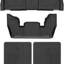 Binmotor-All Weather Custom Floor Mats with Cargo Liner for Acura MDX 2025 2024-2022, 1st & 2nd & 3rd Row Full Set Car Mats TPE, Heavy Duty Car Floor Liners for MDX Accessories
