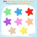 FURWEY Play Sand,26.6lbs 6-Color Sensory Sand,Kids Shaping Sculpting