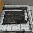 Dragosum Outdoor Sink Fish Cleaning Table Portable Camping Table with Faucet Hose Hook Up Grid Rack, Fish Fillet Camping Sink Table, Fish Cleaning Kit for Picnic Beach Patio (White & Black)