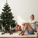 YUMORE Small Candle Holders - Pillar Candle Solid Stainless Steel Stands for Halloween, Wedding Centerpieces, Dining Table, Mantel Decor, Modern Farmhouse, Matte Black 3-Packs