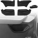 BestEvMod 4PCS Door Organizer Tray Compatible with 2026 Model Y Juniper Refresh Accessories Anti-Slip Easy to Clean Set of 4 Front & Rear Door Side Pocket Storage Box Insert Tray (Full-Wrap)