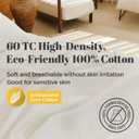 100% Cotton Frilled Bed Coverlet, Blanket Twin Size 63 x 83' - Pigment Washed Soft & Breathable Quilted Blanket for All Seasons (Off-White)