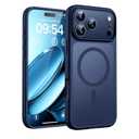 TOCOL for iPhone 17 Pro Case, Full Camera Protection, Builtin Magnetic Ring, Compatible with Magsafe Charger, Translucent Matte Phone Case for 17 Pro 6.3 inch (Dark Blue)