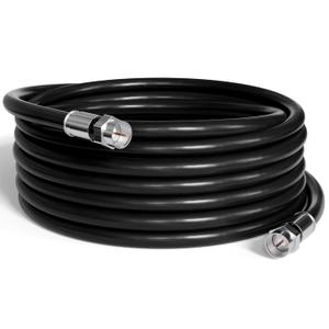 THE CIMPLE CO Coaxial Cable, 100 FT, Indoor/Outdoor, High Speed Internet, Satellite Extension, RG6, Dual Shielded Coax, CATV, UV Resistant, Weather Proof, CL2 Rated, 30 Meters, Black