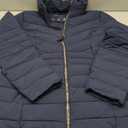 Nautica Women's Stretch Puffer Jacket- Faux Fur Lined Hood Wind & Water-resistant Winter Coat,L