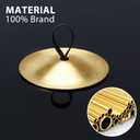 20 Pieces Finger Cymbals Belly Dancing Finger Dancing Zills Musical Instrument for Dancer Party(Gold)