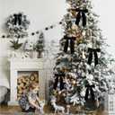 Christmas Black Velvet Ribbon, 1.5 Inch x 10 Yard Vintage Single Face Spool Satin Velvet Ribbon for Christmas Wreath Decoration DIY Bow Craft Gift Wrapping Wedding Ornaments Party Home Decor