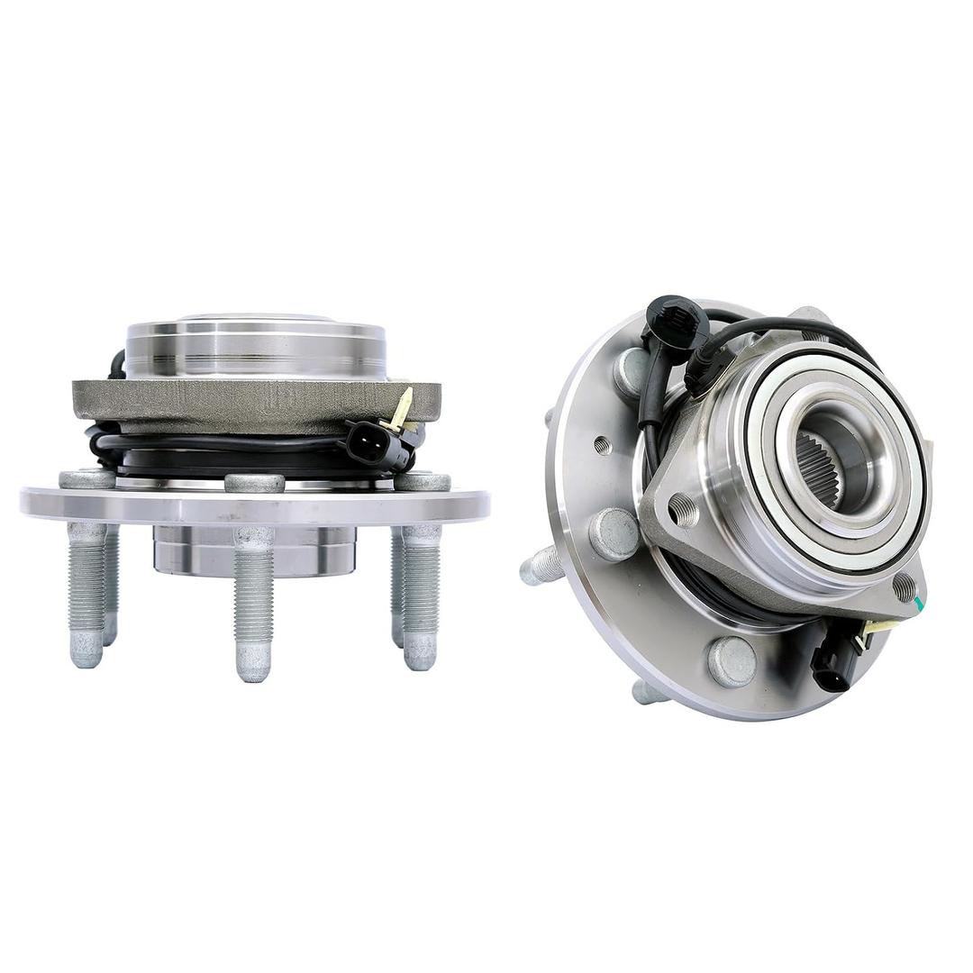 FKG 515160 Front Wheel Bearing Hub Assembly fit for 2014-2018 Chevy Silverado 1500 (4WD Only), 2015-2020 Chevy Tahoe (4WD Only), 2014-2018 GMC Sierra 1500 (4WD Only) Set of 2
