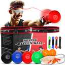 Soul Shift - Boxing Reflex Ball  Dual Competition Set | 2 Adjustable Headbands + 2 Training Balls + App Included | Speed, Agility & Hand-Eye Coordination for Adults & Kids | MMA Training Equipment