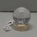 Jesuspirit - Christian Decor, Wooden Light Base Crystal Ball Night Light, Home Decor - Christian Gifts for Men and Women (Sacred Heart of Jesus)