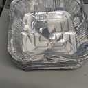 Non-Stick Disposable Air Fryer Aluminum Foil Liners Square 50PCS, Oil-Proof Aluminum Foil Tin Box Also for Steamer Basket Instant Pot Oven & Grill (6 * 6 Inch-Square)