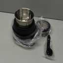 SHARDOR Adjustable Coffee Grinder Electric, Super Silent Electric Coffee Bean Grinder with Time-Memory Adjustment and Multi-Functional Stainless Steel Cup for Spices, Herbs, and Nuts Grinding, Gray (1 Bowl, Dark black)