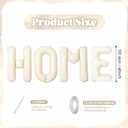 40 Inch Beige HOME Balloons, Large Cream Letter Balloon for Housewarming Party Decor, Ivory White New Home Welcome Balloon Banner Balloons Sign for Sweet House Warming Homecoming Party Decorations